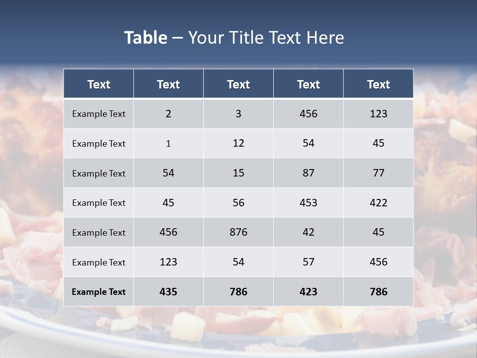 Delicious White Plate PowerPoint Template