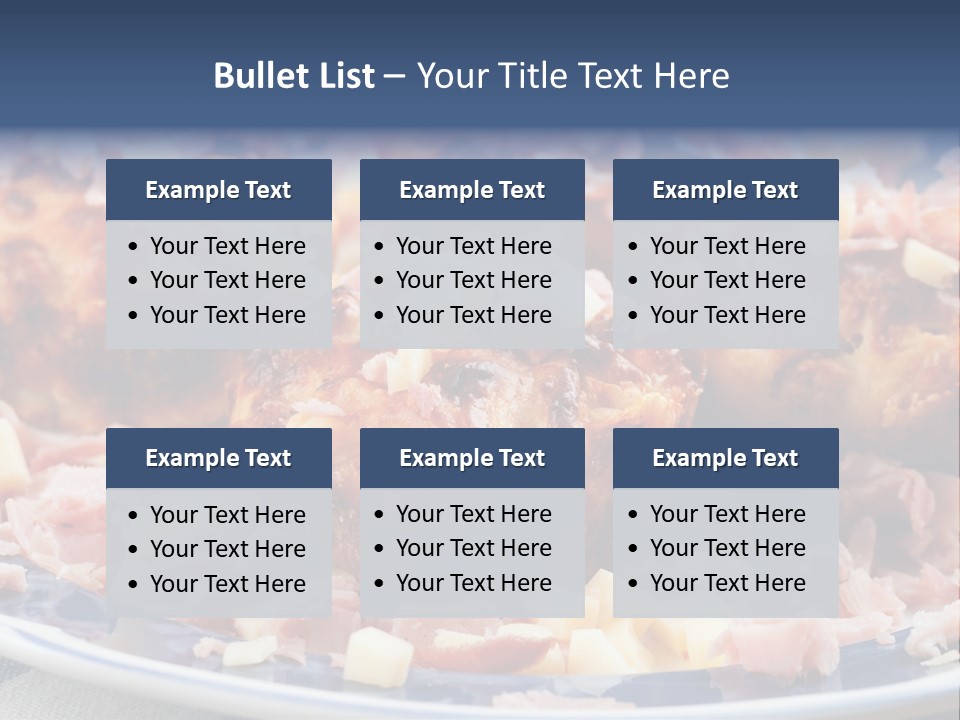 Delicious White Plate PowerPoint Template