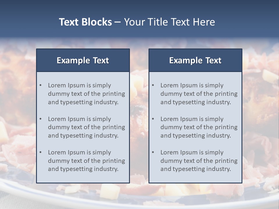 Delicious White Plate PowerPoint Template