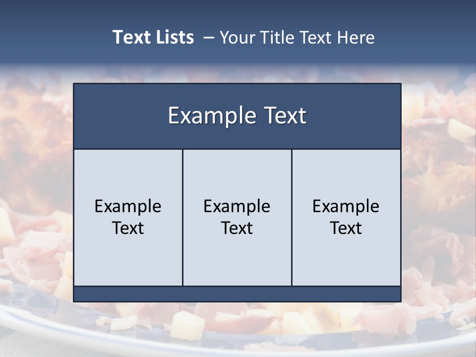 Delicious White Plate PowerPoint Template