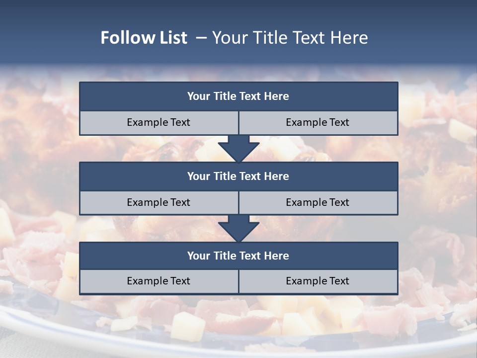 Delicious White Plate PowerPoint Template