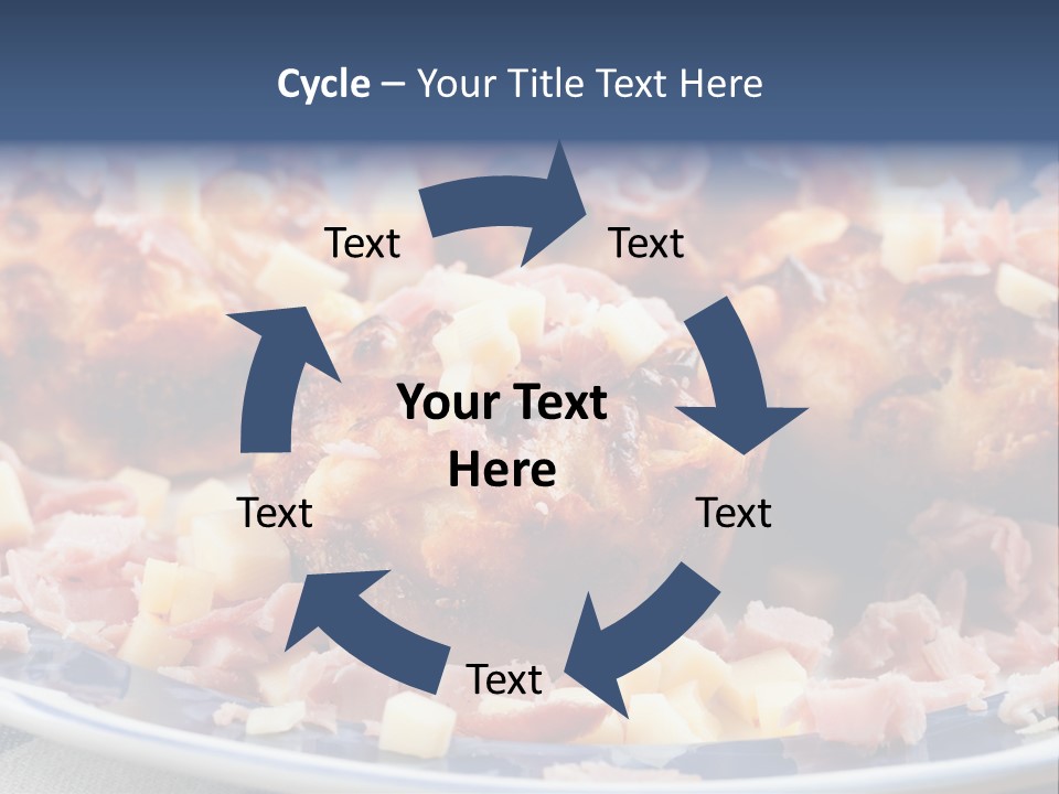 Delicious White Plate PowerPoint Template