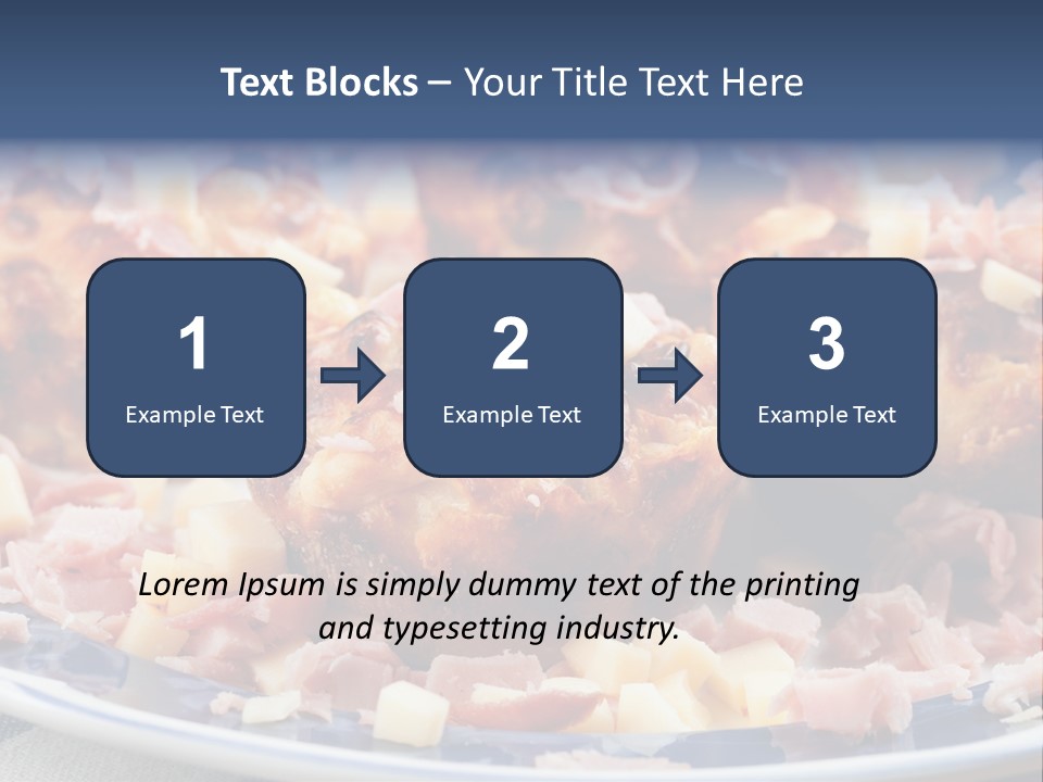 Delicious White Plate PowerPoint Template