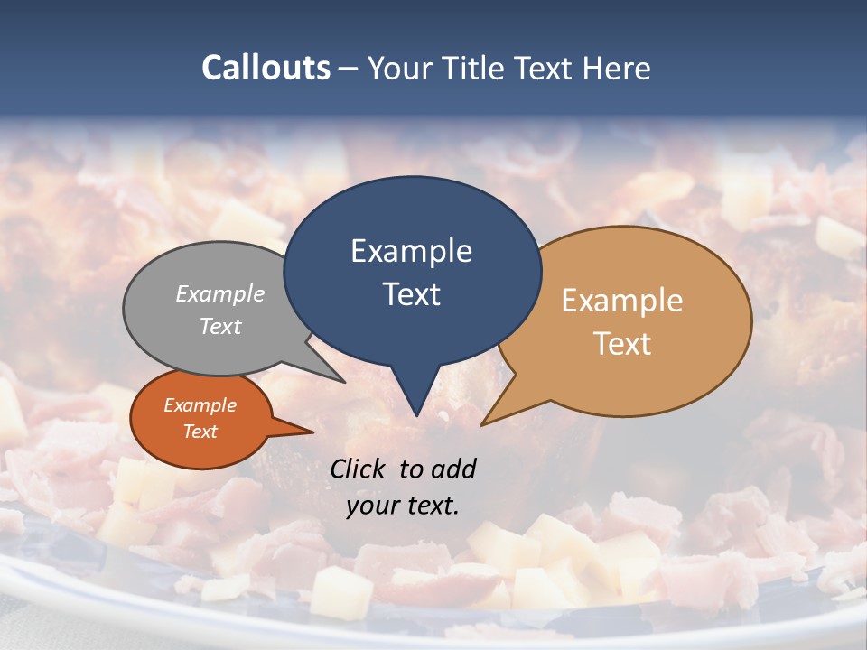 Delicious White Plate PowerPoint Template