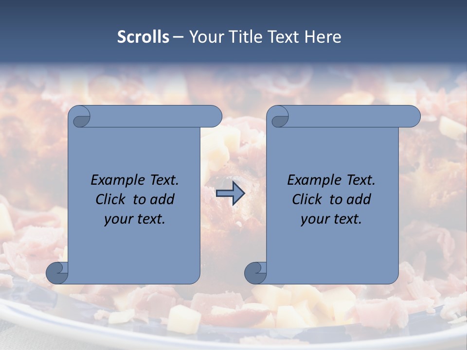 Delicious White Plate PowerPoint Template