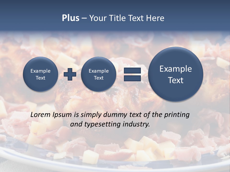 Delicious White Plate PowerPoint Template