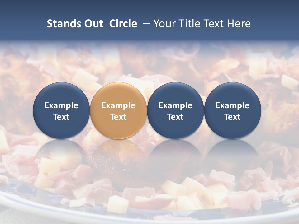 Delicious White Plate PowerPoint Template