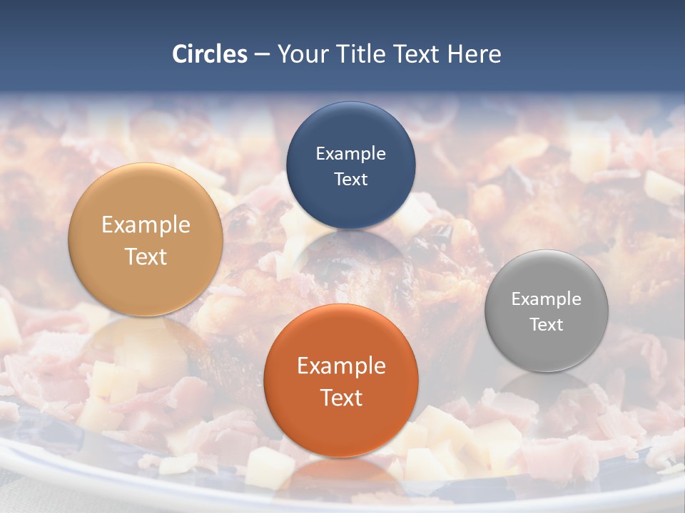 Delicious White Plate PowerPoint Template