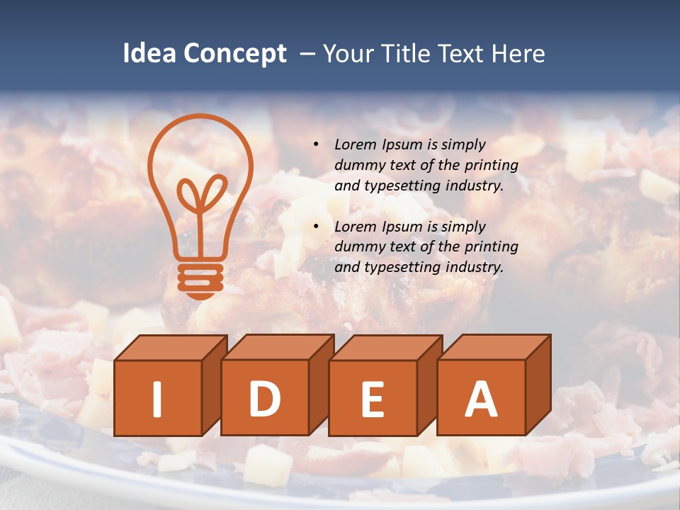 Delicious White Plate PowerPoint Template