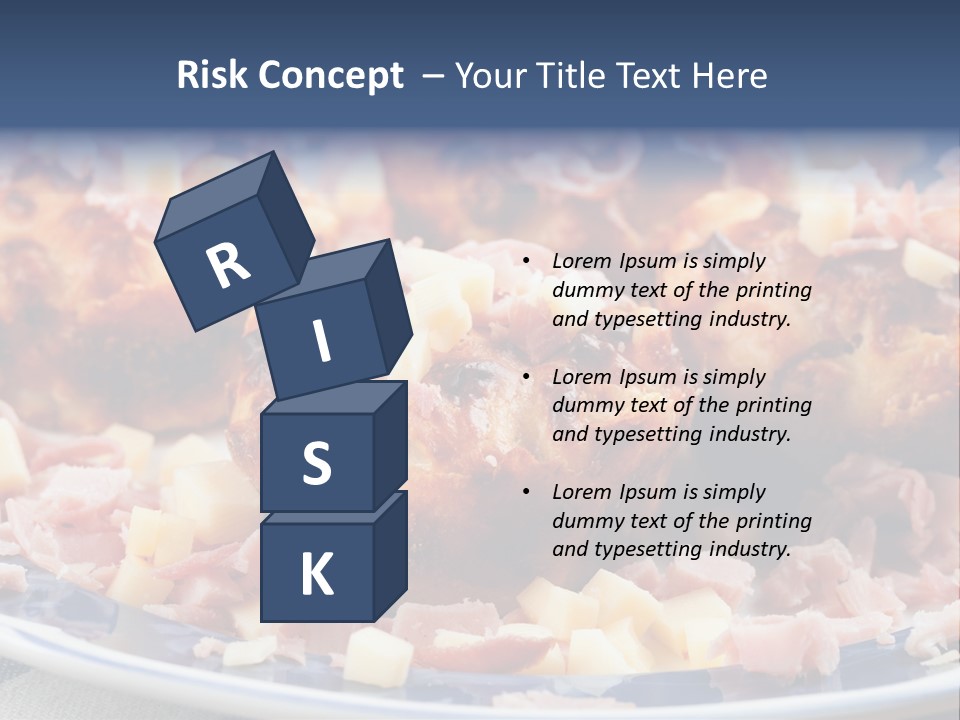 Delicious White Plate PowerPoint Template