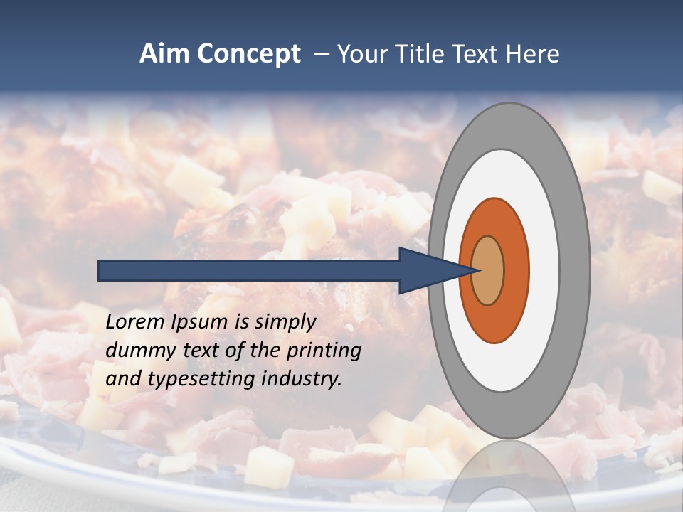 Delicious White Plate PowerPoint Template
