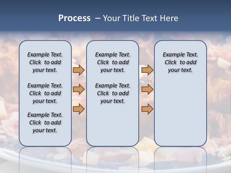 Delicious White Plate PowerPoint Template