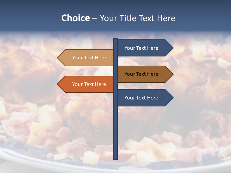 Delicious White Plate PowerPoint Template