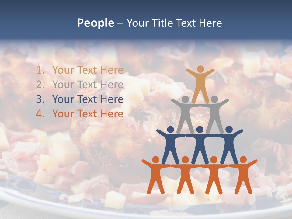 Delicious White Plate PowerPoint Template