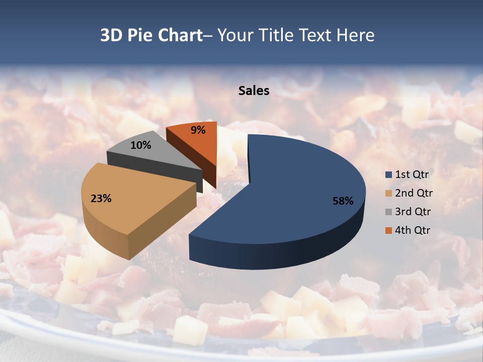 Delicious White Plate PowerPoint Template