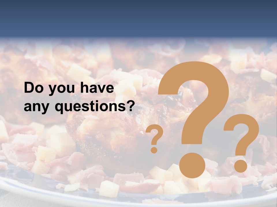 Delicious White Plate PowerPoint Template