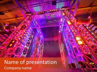 Electric Scene Architecture PowerPoint Template