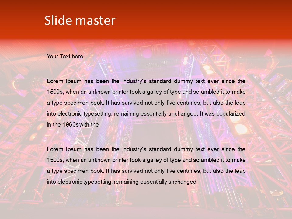 Electric Scene Architecture PowerPoint Template