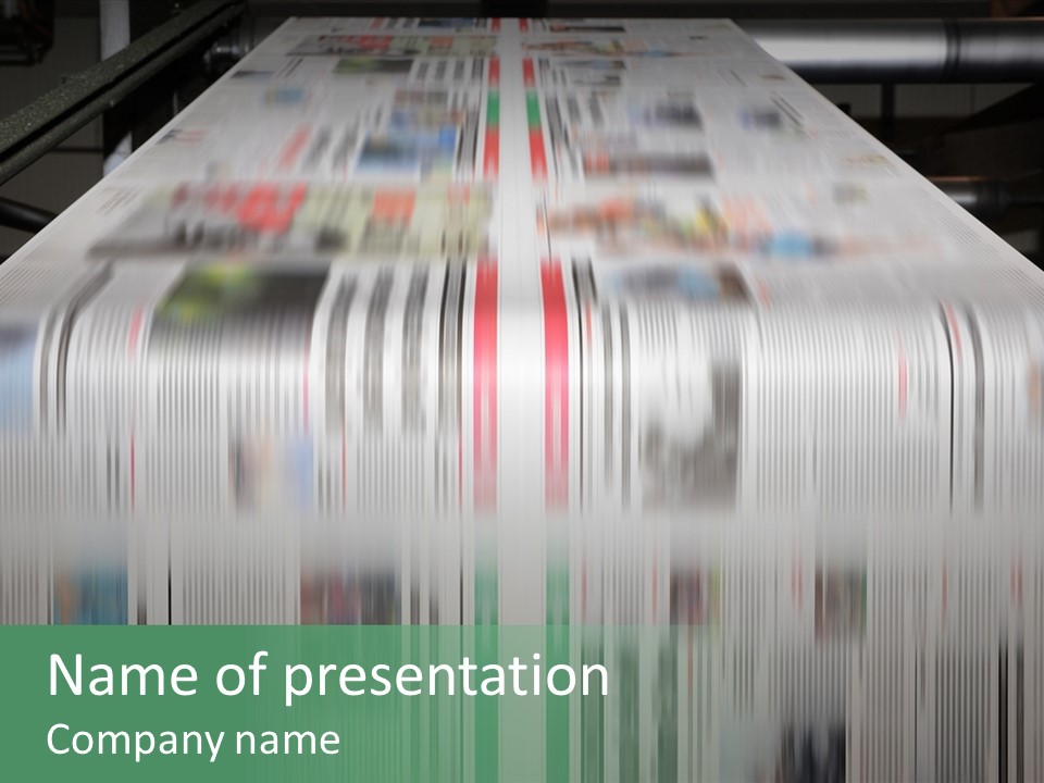 Big Press Rollers PowerPoint Template