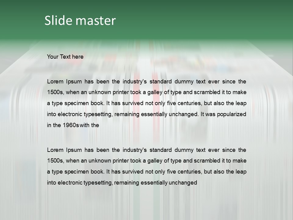 Big Press Rollers PowerPoint Template