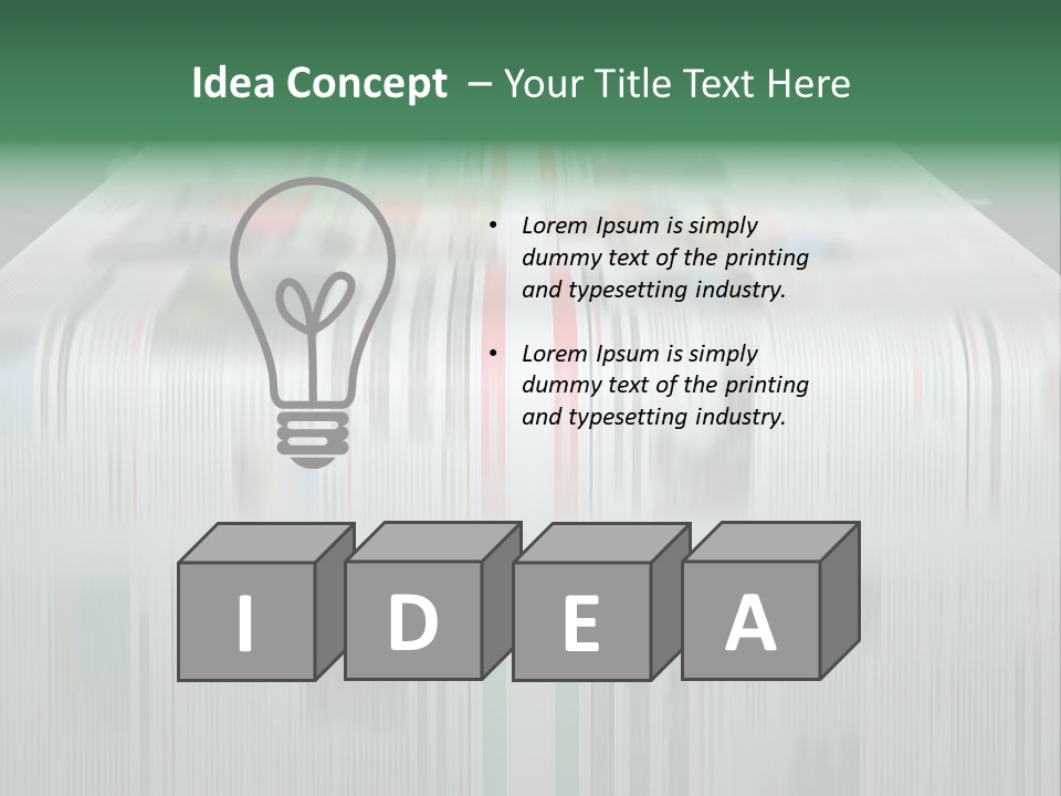 Big Press Rollers PowerPoint Template