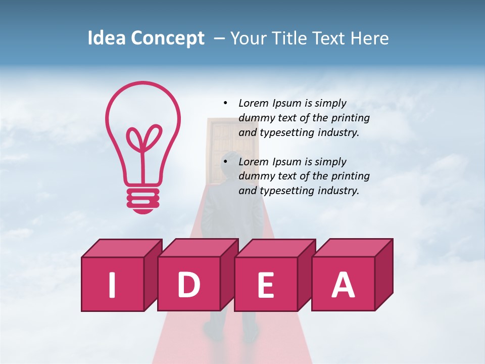 Look Transportation Dream PowerPoint Template
