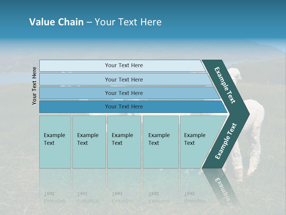 South Farming Lama PowerPoint Template