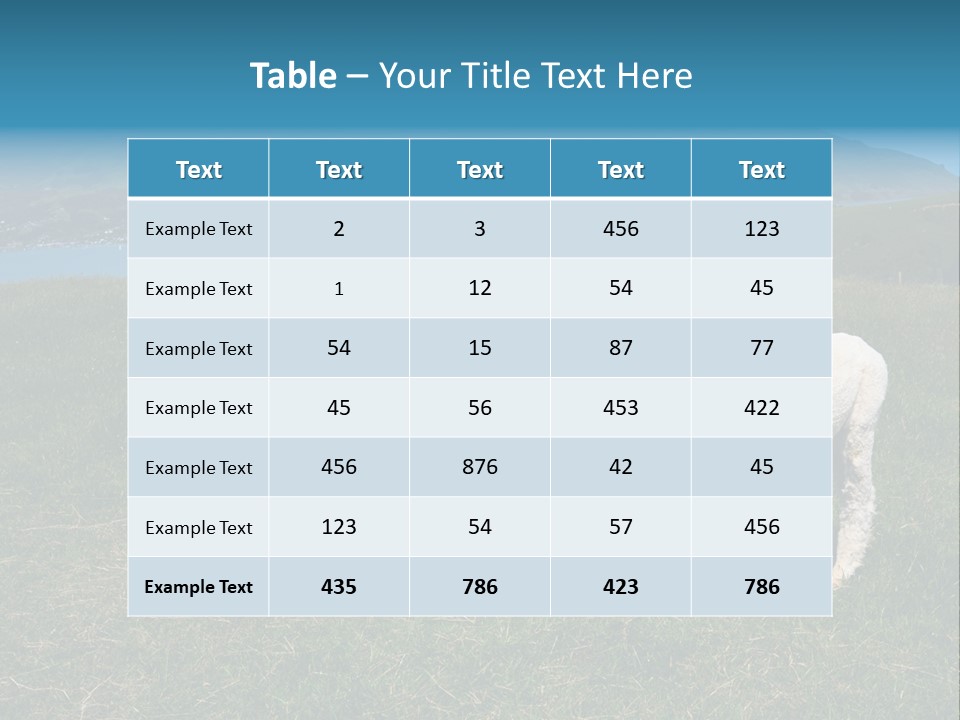 South Farming Lama PowerPoint Template