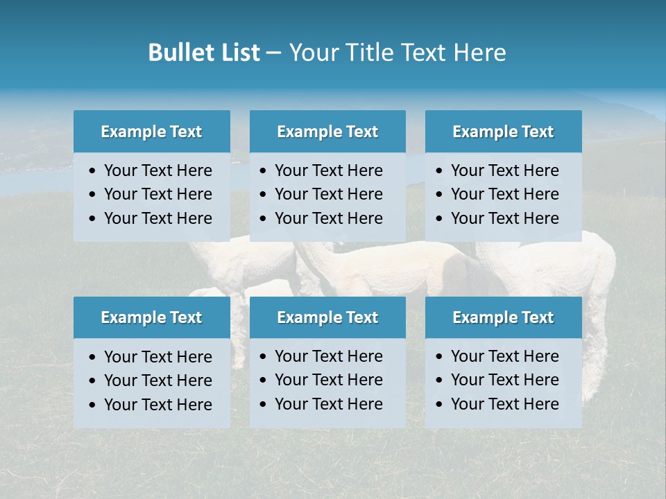 South Farming Lama PowerPoint Template