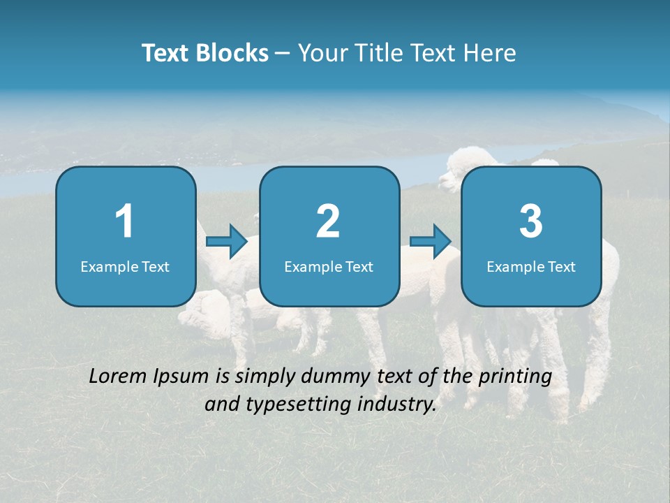 South Farming Lama PowerPoint Template