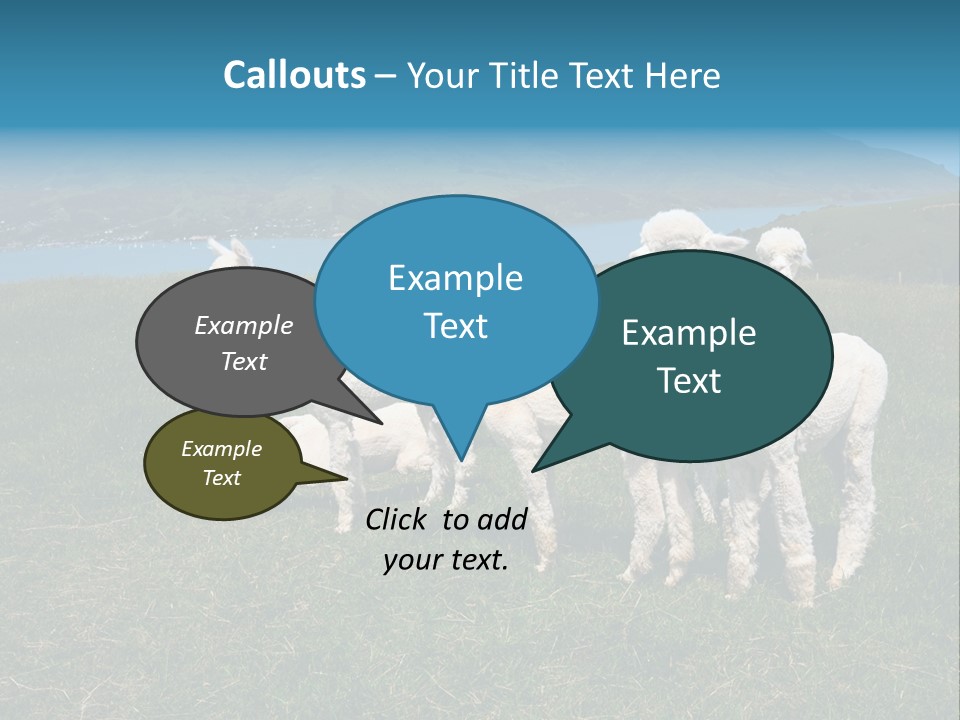 South Farming Lama PowerPoint Template