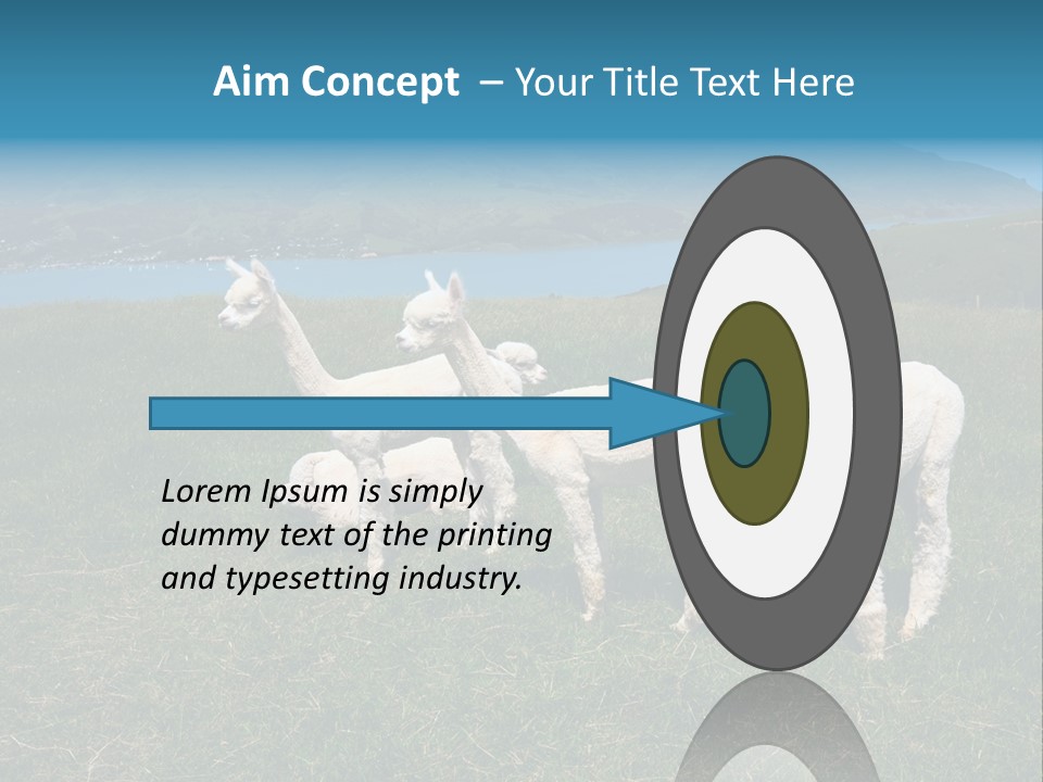 South Farming Lama PowerPoint Template