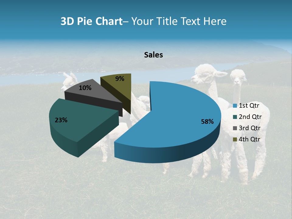 South Farming Lama PowerPoint Template