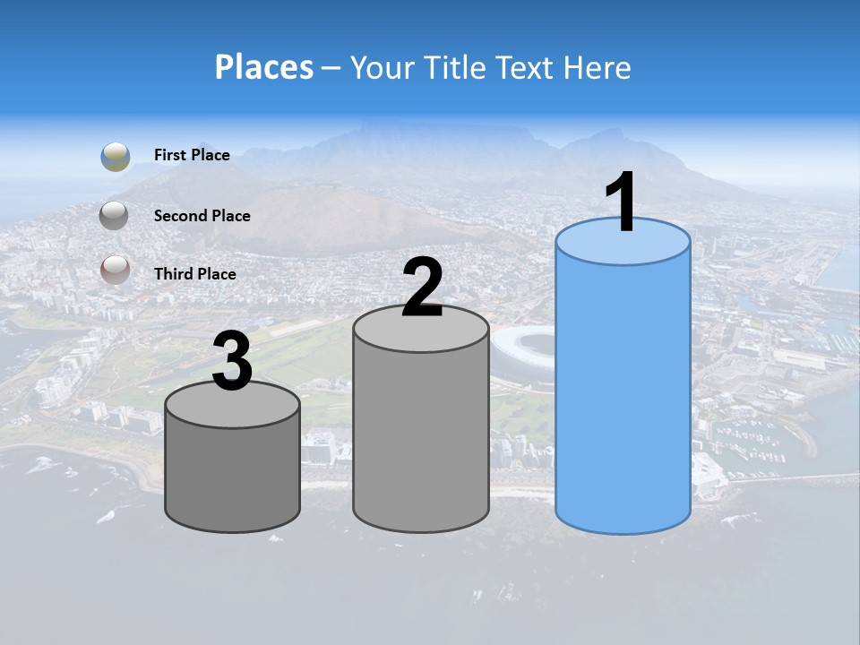 Tourist Attraction Province Table Mountain PowerPoint Template