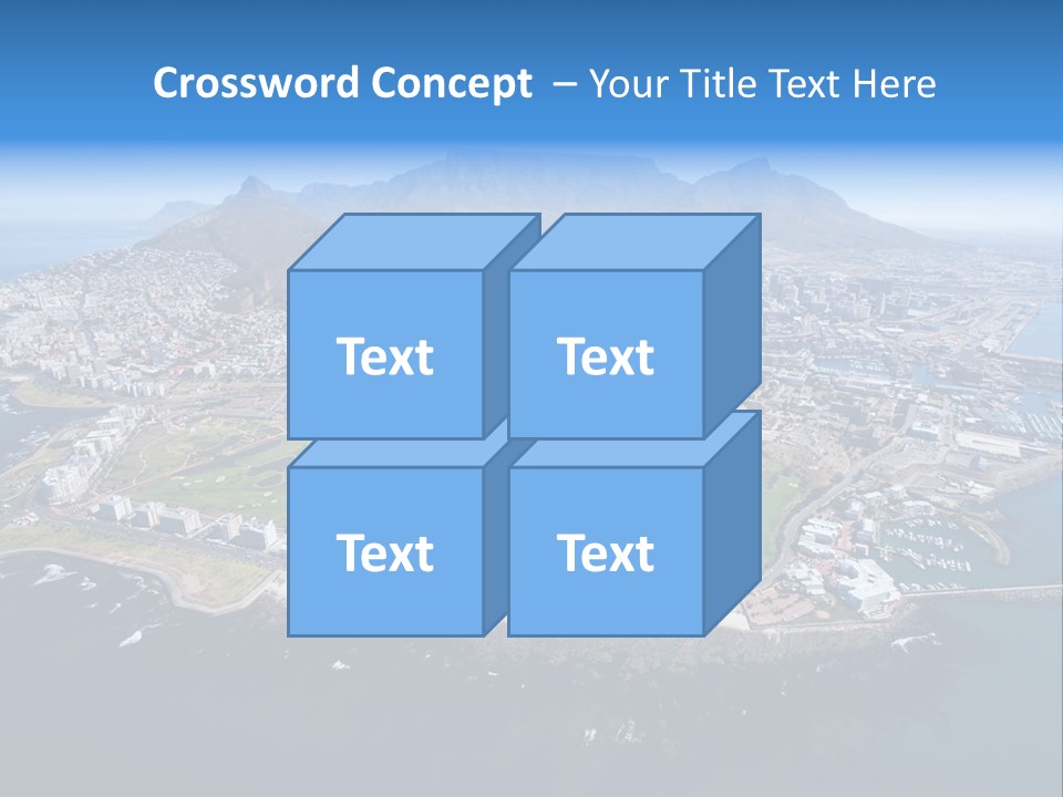 Tourist Attraction Province Table Mountain PowerPoint Template