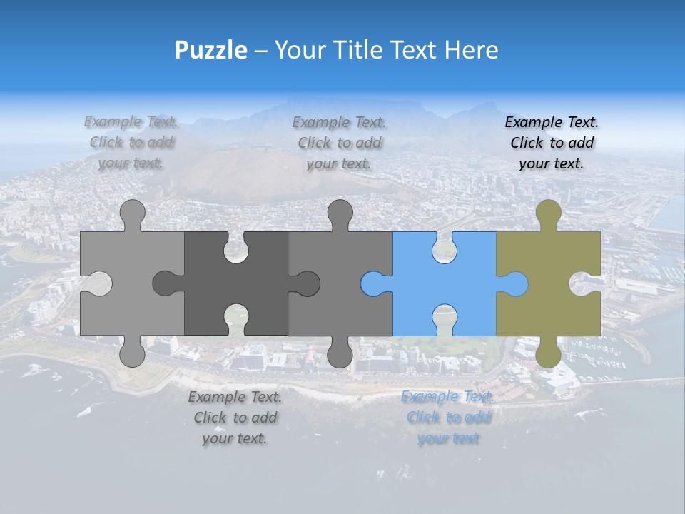 Tourist Attraction Province Table Mountain PowerPoint Template