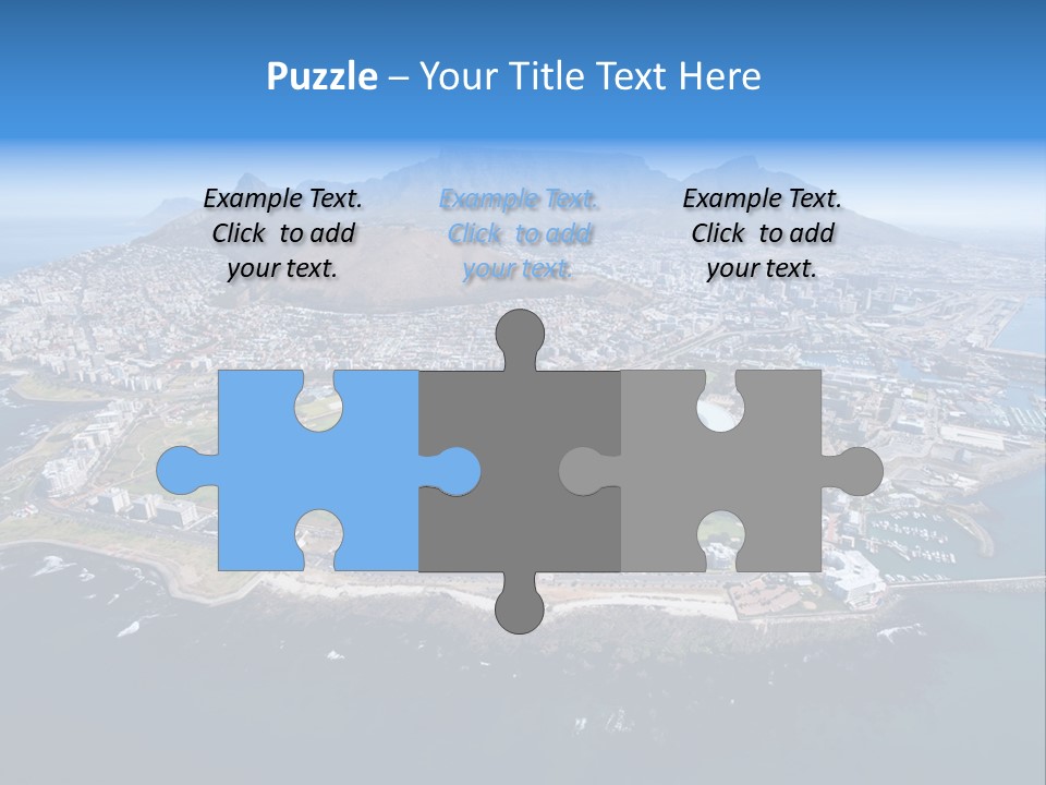 Tourist Attraction Province Table Mountain PowerPoint Template