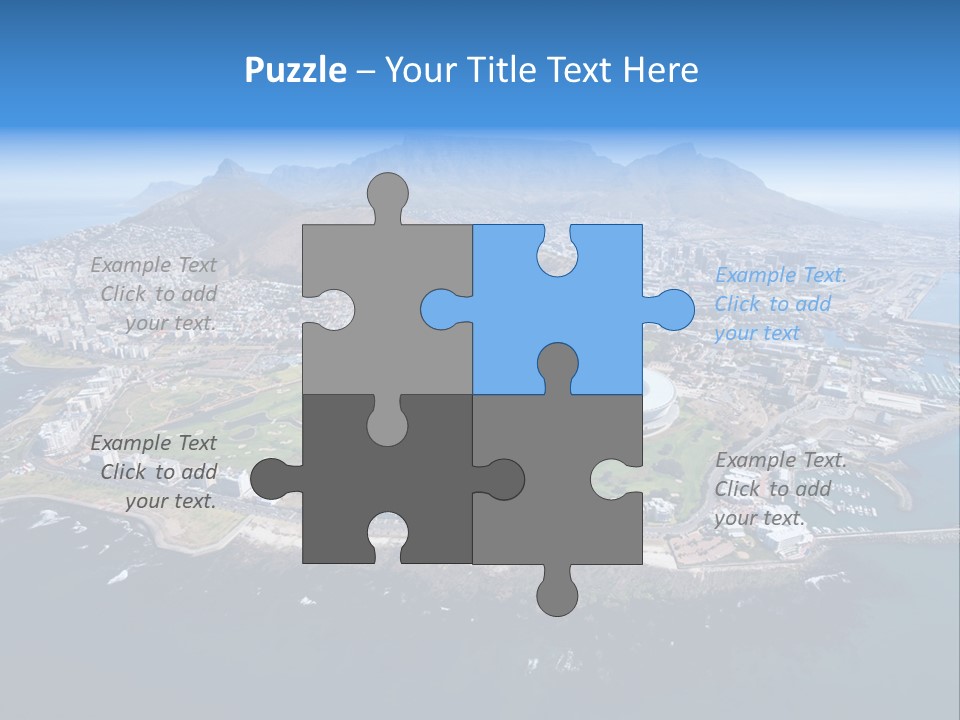 Tourist Attraction Province Table Mountain PowerPoint Template