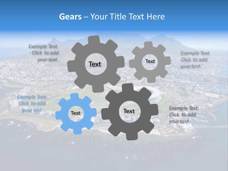 Tourist Attraction Province Table Mountain PowerPoint Template