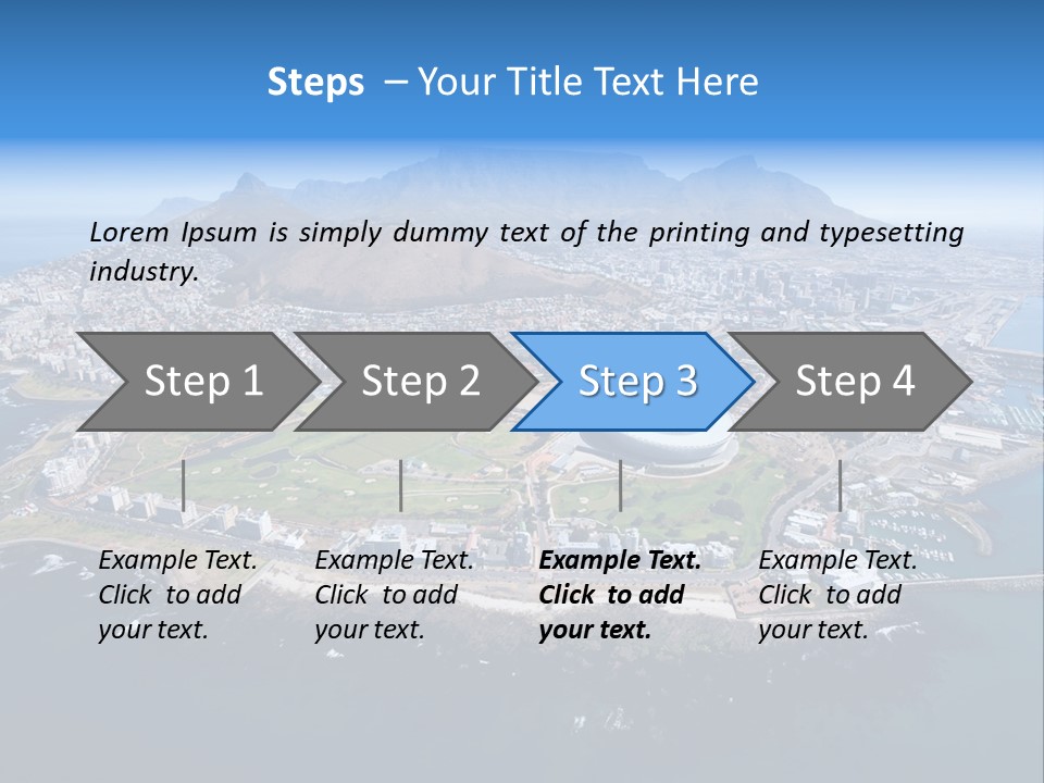 Tourist Attraction Province Table Mountain PowerPoint Template
