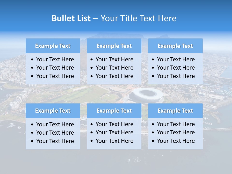 Tourist Attraction Province Table Mountain PowerPoint Template