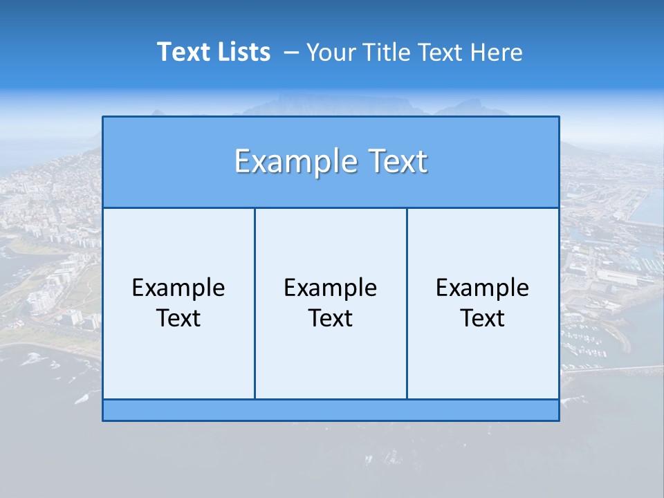 Tourist Attraction Province Table Mountain PowerPoint Template
