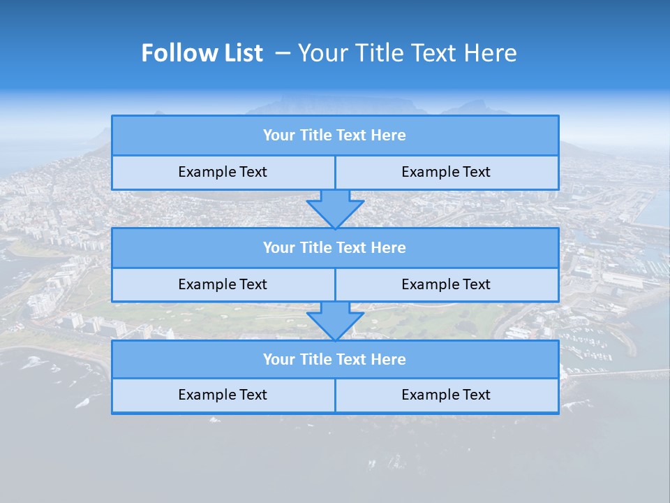 Tourist Attraction Province Table Mountain PowerPoint Template