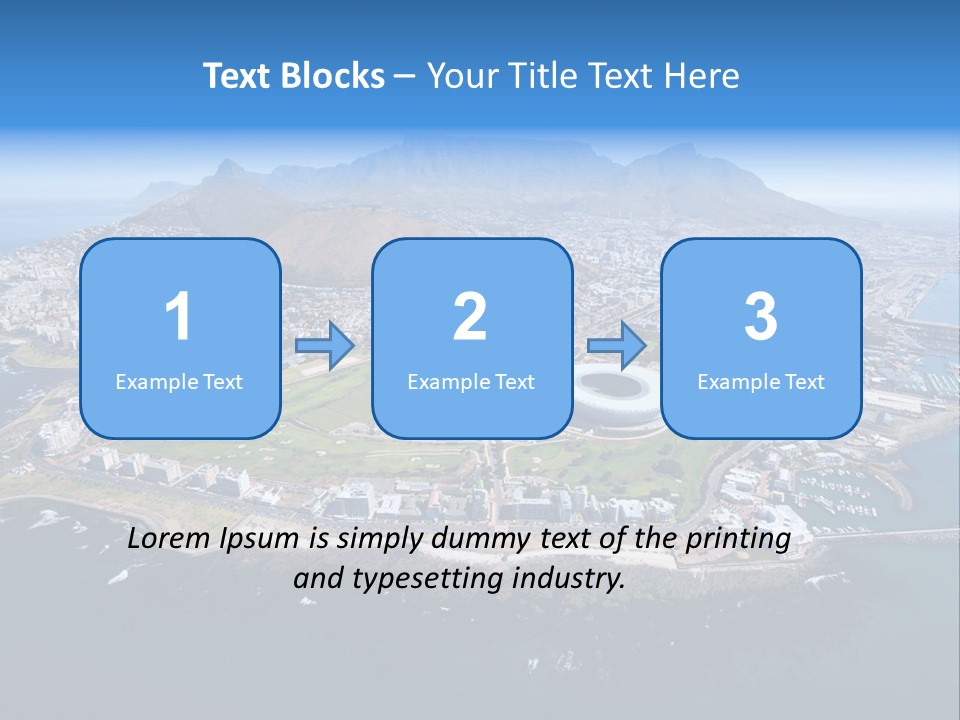 Tourist Attraction Province Table Mountain PowerPoint Template