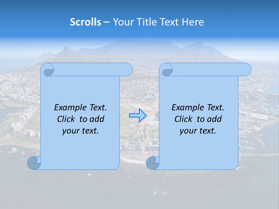 Tourist Attraction Province Table Mountain PowerPoint Template