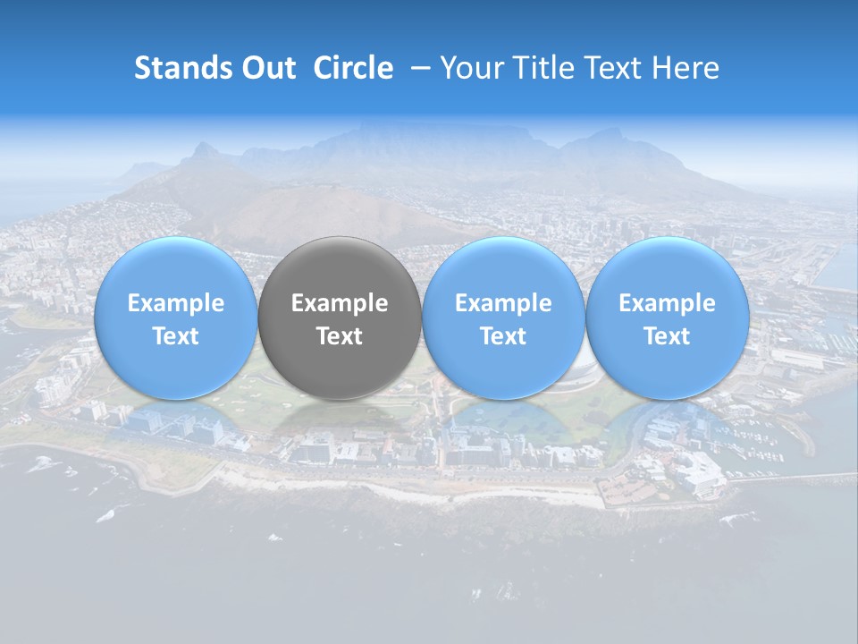 Tourist Attraction Province Table Mountain PowerPoint Template
