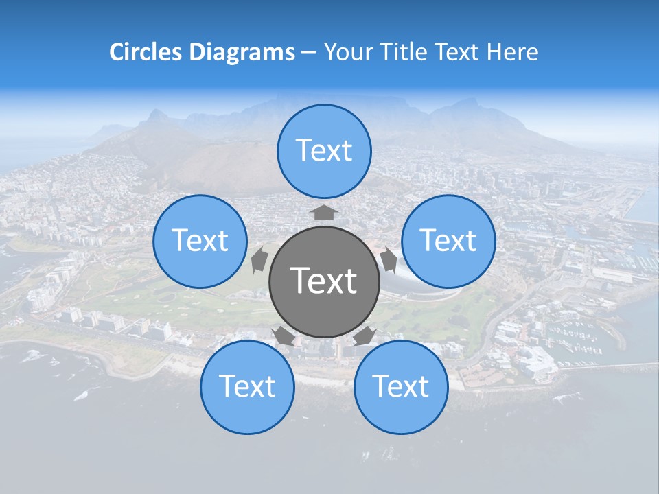 Tourist Attraction Province Table Mountain PowerPoint Template