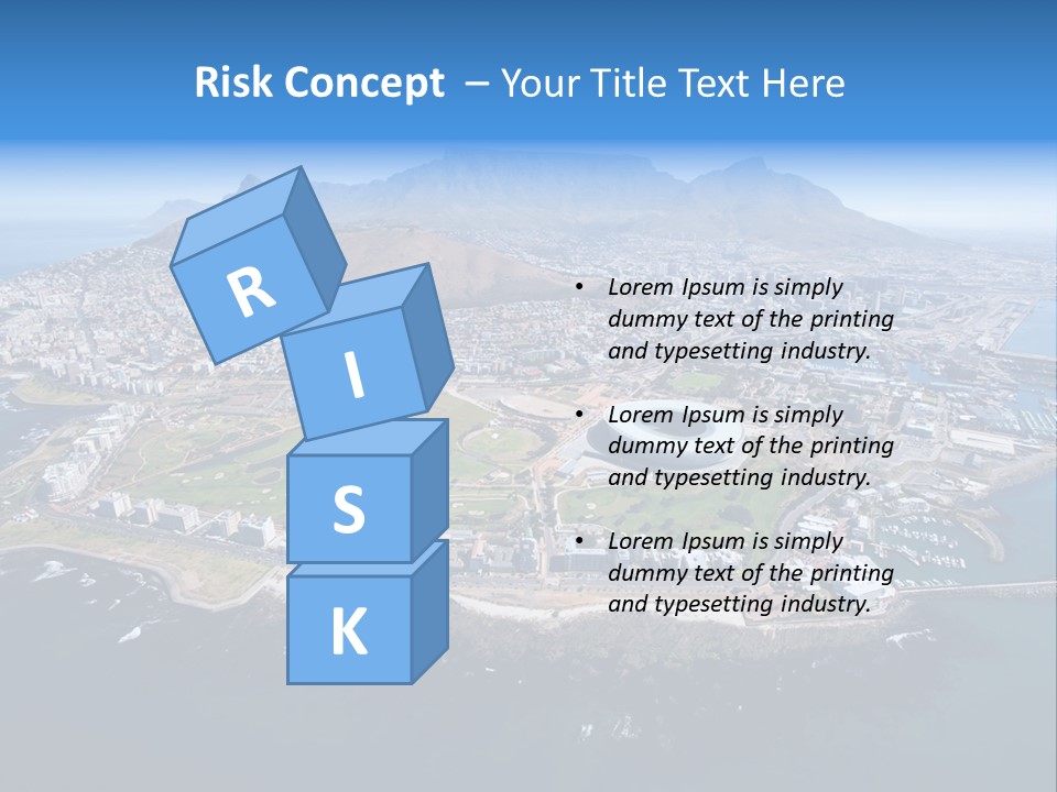 Tourist Attraction Province Table Mountain PowerPoint Template