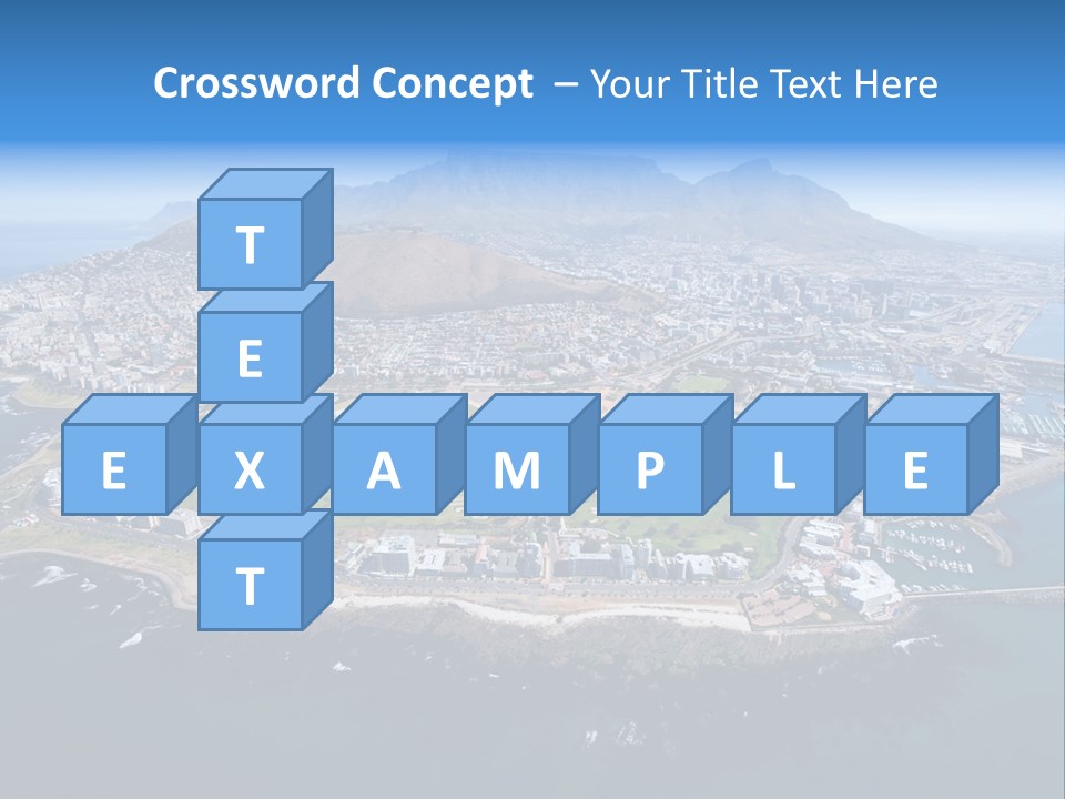 Tourist Attraction Province Table Mountain PowerPoint Template