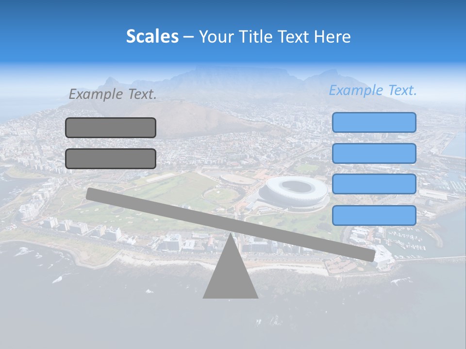 Tourist Attraction Province Table Mountain PowerPoint Template